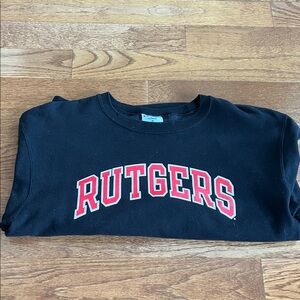 Champion Rutgers medium crew neck black sweatshirt